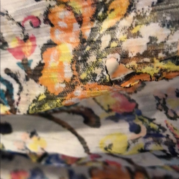5/$25 Philosophy Off the Shoulder Floral Blouse S - Picture 5 of 5